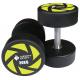 PU Weight Lifting Dumbbell 50kgs Rubber Round Customized Logo