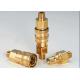 Thread Brass Hydraulic Quick Connect Couplings , Poppet Valve Male Hydraulic Coupler ISO7241-B