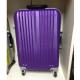 Purple Combination Locked Aluminum Framed Suitcase Luggage Set With 4 Rolling Wheels