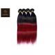 Straight 45.72cm 18 inch Ombre Colored Human Hair Bundles 1b Bug St