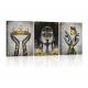 Original Modern Artwork Hand Painted Oil Painting Three Pieces Canvas Wall Art for Home Decor