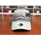 customized polyester worn out black and white metal buckle Animal  printed logo baseball caps hats