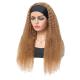 Real Human Hair Jerry Curly Half Wig With Headband for Afro Girls Hairstyle 10-30inch