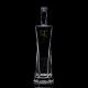 Unique 750ml Square Shoulder Super Flint Glass Bottle With Cork for Rum Vodka Whisky