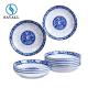 Round Blue And White Porcelain Colored Porcelain Dinnerware Plate