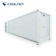 White Modular Data Center Container With Cooling And Power Supply