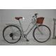 Made in China Cheap price steel colorful 26 OL city bicicle for lady with Shimano twist shifter 7 speed with pvc basket