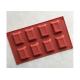 8 Cubes , Rectangular , Oil Resistance , DIY Silicone Chocolate Tray