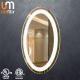 WiFi Android System Modern Oval LED Makeup Mirror with Touch Screen and Digital Clock