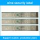 Customized Security Seal Stickers Paper Vinyl PET CMYK/Pantone Roll Sheet OEM/ODM Accepted