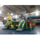 0.55mm PVC Inflatable Amusement Park Bouncer Slide Playground Jungle Animal Theme