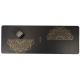 Eco Friendly Private Label Custom Wholesale 4mm Hot Gold Stamping UV Printing Black Natural Rubber PU Leather Yoga Mat