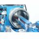 Automatic Stainless Steel Utensils Polishing Machine Double Head For Internal External