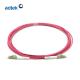 LC LC 50/125um Multimode Fiber Patch Cord OM4 2 Core Fiber Optic Cable
