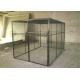 Outdoor Welded Mesh Parrot/Birds Aviary House Black Powder Coated Big Aviary Cage For Sale