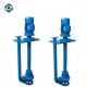 Blue Heavy Duty Vertical Shaft Pump Sand Mining Pump With Support Plate