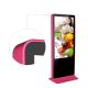 55 Inch Free Standing Digital Signage 4g / Wifi Network Support Optional Color