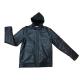 Shoulder Mens Padded Leather Jacket Short