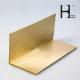 Decorative Trim Extruded Brass Profiles L Angle Profile For Wood Decoration
