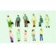 1:100 Architectural Scale Model materials / model People Painted Action Figure 1.8cm