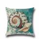 Beach Throw Pillow Covers Sea Theme Sea Horse-Seashell-Fish-Starfish Nautical Pillow Cases Home Decorative Cushion Cover