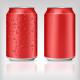 Red 473ml Empty Aluminum Cans For Drinks Jima Diameter Neck 52mm