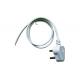 South African White 3 Round Pin Power Cord without stopper 0.5m-10m copper power cable