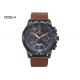 BARIHO Leather Band Men's Quartz Watch Chronograph Date Wristwatch M582
