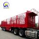 3 Axles Flatbed Fence Cargo Truck Trailer for Heavy Duty and 30-100t Loading Capacity