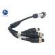 Backup Camera Vision Systems Cable 7 Pin To 4 Pin Connector For Signal Transmission