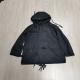 Ladies 2 Style Parka Hooded Jacket Contraction Bandage fashion and casual