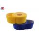 Wide yellow Double Sided hook and loop cable wrap Roll for Cable Management