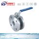 Stainless Steel Wafer Ball Valve with Handle US Currency and Blow-Down Function