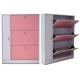 Pink Umbrella Storage Adjustable MDF Mirrored Shoe Cabinet