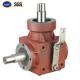 1000 RPM Input Speed Double Reduction Worm Gear Reducer with 5 1 Ratio