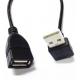 Down angle USB 2.0 A male to female extension cable