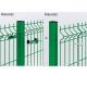 Customized Welded Mesh Security Fencing , Green Pvc Coated Welded Wire Mesh Fencing