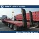 Low loading height lowboy gooseneck trailers with 2 / 3.5 inch bolted type
