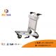 Three Wheels Portable Luggage Trolley Aluminum Alloy Safety Operation