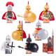 Castle kingdom action soldiers with weapon building block Rome Spartacus medieval knights mini figure