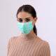 Green Pleated Hygienic Face Mask , Comfortable Medical Mask 53*38*30cm