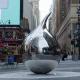 Mirror-polished Stainless Steel Tear Sculpture Installation in New York