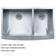 Sanitaryware double bowl stainless steel handmade kitchen undermount sink kitchen sink