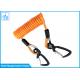 Retractable Tool Wire Coil Lanyard Fishing Coiled Lanyard/Stainless Steel Inside Rope Extension Cord Tether