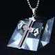 Fashion Top Trendy Stainless Steel Cross Necklace Pendant LPC315