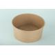 Hard Stackable Strong Disposable Bowls , 42 Oz Noodles Brown Paper To Go Bowls