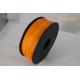 ORANGE color 3D Printer Filament ABS, 1.75mm 1kg ABS Natural printing consumable material