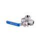 304/316 Stainless Steel T/L Type Screw Three Ball Valve Pn1.6MPa with at within US