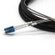 Ftta Duplex Fiber Armored Fiber Optic Patch Cord Outdoor 3m 5m 7m Black