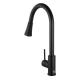 2024 Lizhen Luxury Flexible Single Handle Single Hole Black Taps Pull Down Kitchen Faucet For Sink